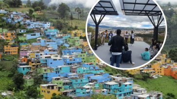 Las casitas de colores y el impresionante mirador del Barrio Juanoy en Pasto