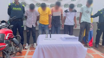 Los agarró la policía con droga y armados