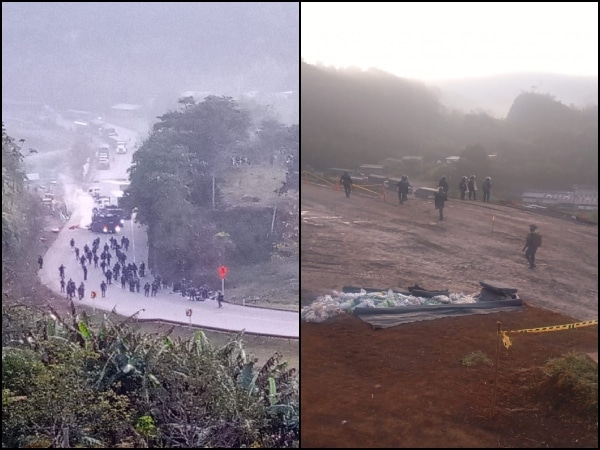 No prosperaron los diálogos y antiguo ESMAD intervino para desbloquear la vía Panamericana, en Piendamó