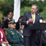 Presidente Gustavo Petro en la celebración del aniversario de la Batalla de Boyacá