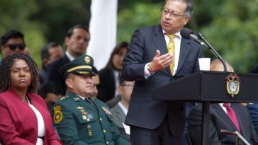 Presidente Gustavo Petro en la celebración del aniversario de la Batalla de Boyacá