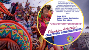 Plantón artistico de colectivos coreográficos de Pasto “por la dignificación de su trabajo en el Carnaval de Negros y Blancos”