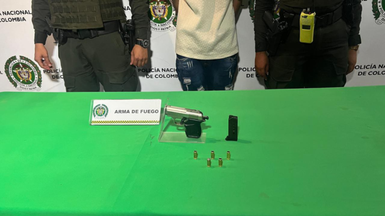 Policia capturo a hombre por porte ilegal de armas en Neiva