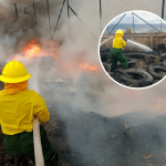 «Quema intencional de llantas» casi incendia una vivienda en Pasto