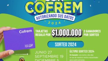 Se acerca el segundo sorteo del 2024 de la campaña gane con Cofrem autorizando sus datos