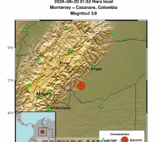 Tembló esta madrugada en Casanare con epicentro en Monterrey