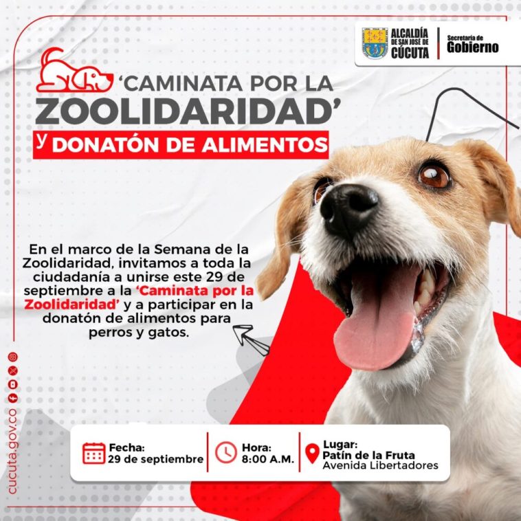 ALCALDÍA DE CÚCUTA CELEBRARÁ LA SEMANA DE LA ‘ZOOLIDARIDAD, PROTECCIÓN Y BIENESTAR ANIMAL’