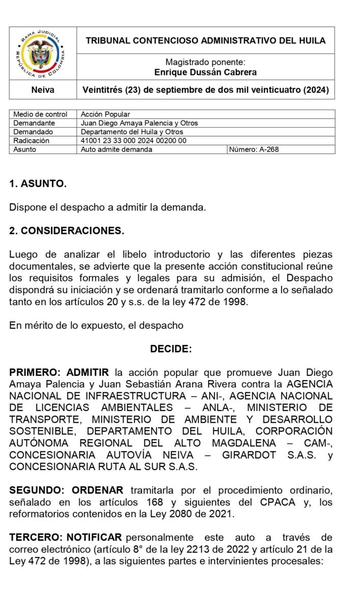 Admiten acción popular que busca evitar animales atropellados en vías 7 24 septiembre, 2024