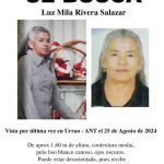 Buscan a Luz Mila Rivera Salazar desaparecida desde el 25 de agosto