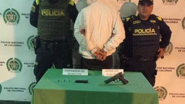 Capturaron a un hombre en Chinchiná por porte ilegal de armas de fuego