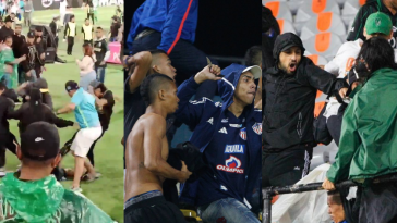 Cinco videos impactantes de batalla entre hinchas del Nacional y Junior