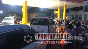 Congestión en estaciones de servicio en Casanare ante temor de desabastecimiento de combustibles