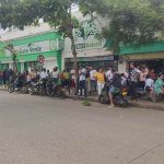 Congestión en puntos de pago por cobro de subsidio Renta Ciudadana