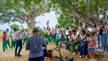 Corpamag realizó jornada de siembra de árboles con estudiantes de Salamina