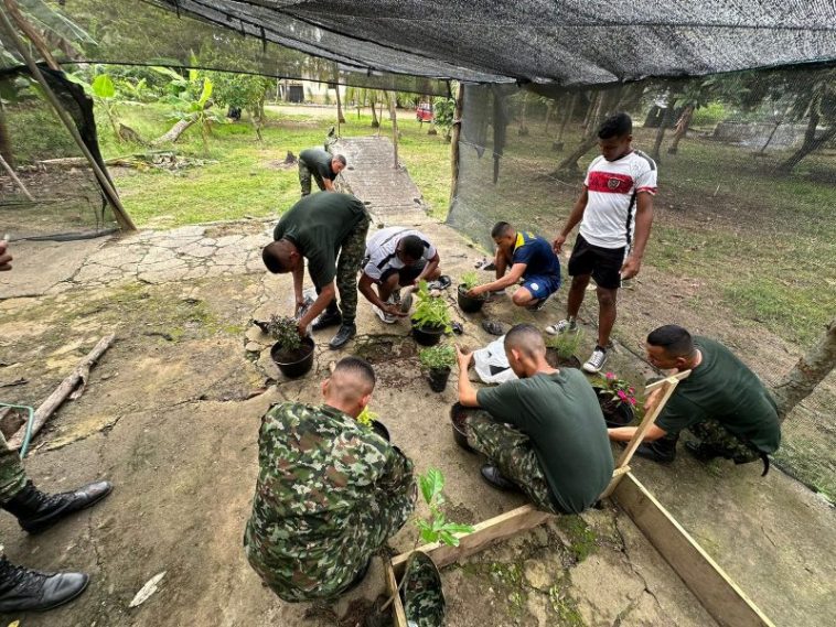 El SENA certificó en producción de bioabonos a soldados de la Décima Primera Brigada del Ejército Nacional