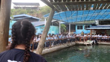 Estudiantes disfrutaron y aprendieron sobre la conservación de los ecosistemas marinos en el Centro de Vida Marina