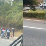 Grave accidente de tránsito deja un muerto y 4 heridos en Chía Un fatal accidente de tránsito se registró la mañana de este miércoles en el municipio de Chía, en la vía Bogotá-Sopó, frente a Almaviva. Un vehículo particular perdió el control y colisionó violentamente contra la montaña, dejando como saldo una persona muerta y cuatro más heridas.