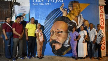 Inauguran en Valledupar mural en honor al poeta Luis Mizar