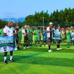 Alcalde Vicente Berardinelli, en la inauguración de los juegos deportivos.