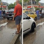 Didier Moreno sufrió choque en calle en Barranquilla.