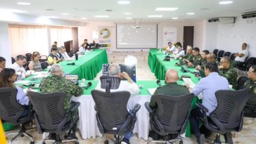 Consejo extraordinario de seguridad llevado a cabo en la Gobernación del Huila.