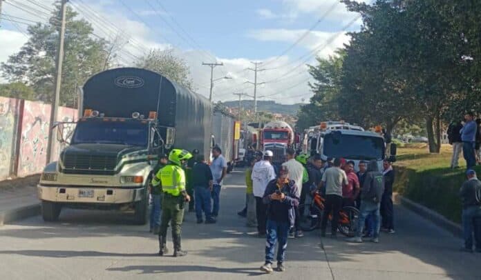 Paro camionero en Colombia en septiembre de 2024