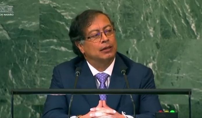 Gustavo Petro, presidente de Colombia, en la Asamblea General de la ONU.