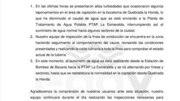 Sin agua algunos sectores de Villavicencio