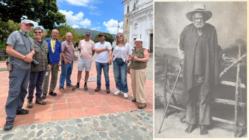 El scouting se realiza en estos municipios por su similitud arquitectónica a la época de finales del siglo XIX. Foto: Equipo de producción - Teleantioquia / Cosiaca: Biblioteca Pública Piloto