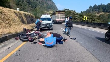 Trágico accidente en la autopista La Vega-Bogotá deja un motociclista muerto y un acompañante herido