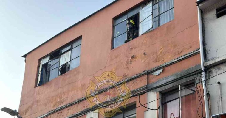 Un incendio estructural se registró en la carrera 20 de Manizales