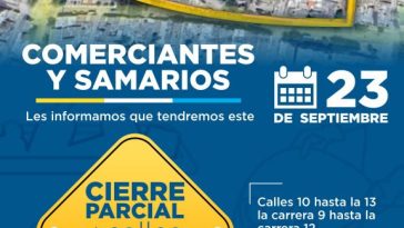 ¡Ojo samario! Estas calles estarán cerradas mañana por jornada de limpieza en el Mercado Público