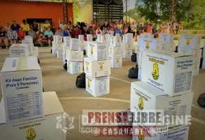 Ayudas humanitarias a familias afectadas por inundaciones en Trinidad