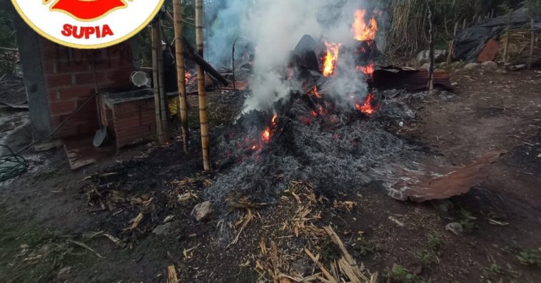 Bomberos atendieron un incendio estructural en un trapiche de Supía