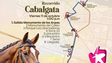 Cierres viales en Villavicencio por la cabalgata del Festival Llanero