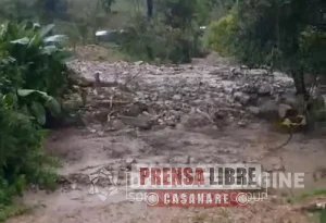 Emergencia en Chámeza por crecientes súbitas de varias quebradas