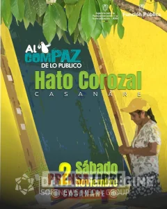 Festival “Al ComPAZ de lo Público” el 2 de noviembre en Hato Corozal