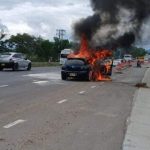 Incendio vehicular en Chinauta controlado a tiempo: No hubo heridos