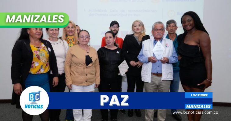 La paz tiene rostro en Manizales: Alcaldía reconoce a líderes y organizaciones