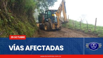 Las vías del Oriente de Caldas, las más afectadas por las lluvias