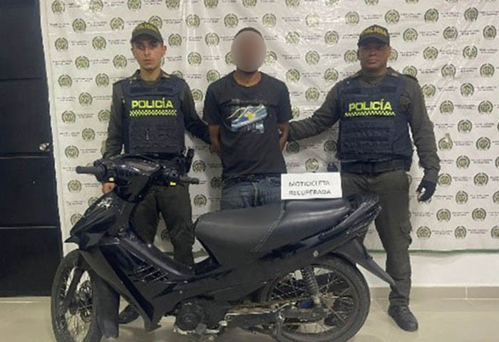 Robó una moto y la agarró la policía