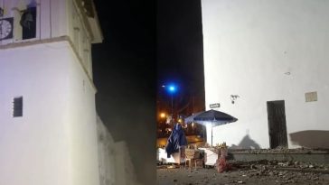 Tres heridos por el colapso parcial del techo de la Torre del Reloj en Popayán