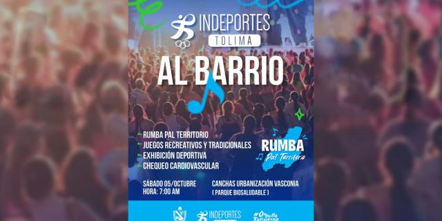 Indeportes al barrio