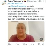 Abren investigación a funcionario de la SuperTransporte por accidente