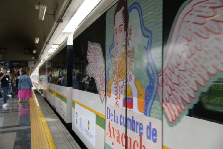 Así es el tren del Metro que le rinde homenaje a José María Córdova