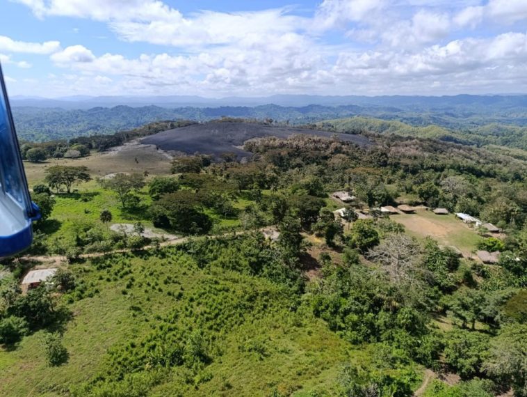 Así quedó la zona del volcán que hizo erupción en Urabá