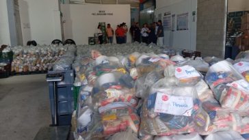 Parte de las donaciones que se entregarán.