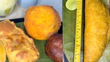 Buena fritura y la empanada más grande que está causando sensación en Cali: mide 25 cm