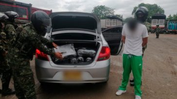 Capturado en La Plata, Huila, con 125 kilos de marihuana en el baúl de su vehículo