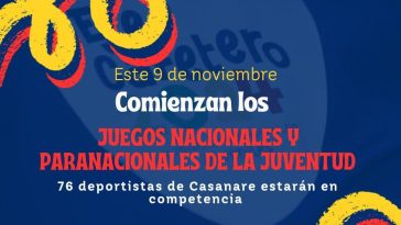 Casanare está listo para los Juegos Nacionales y Paranacionales de la Juventud